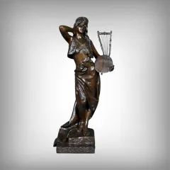 BRONZESTATUETTE signiert E. VILLANIS