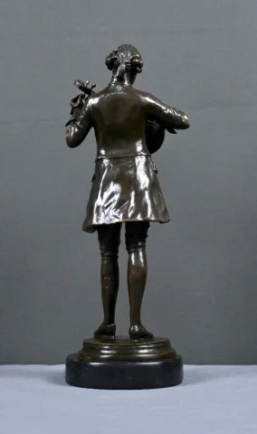 Bronze « Mozart accordant son Violon » – XXe