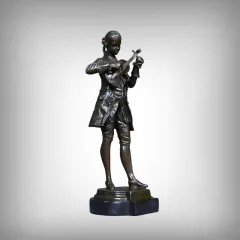 Bronze « Mozart accordant son Violon » – XXe