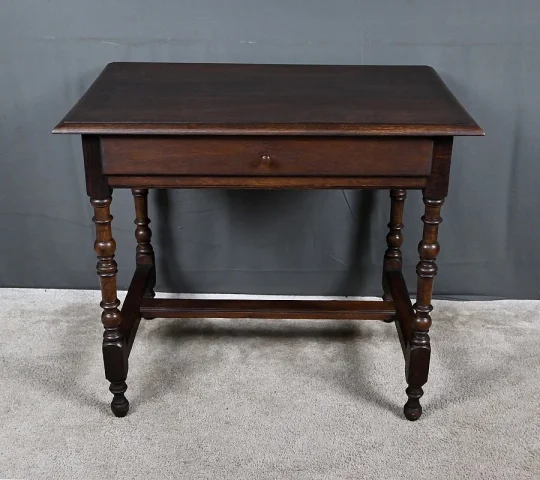 Small Oak Bureau Table, Louis XIV style – 2nd half of the 19th century