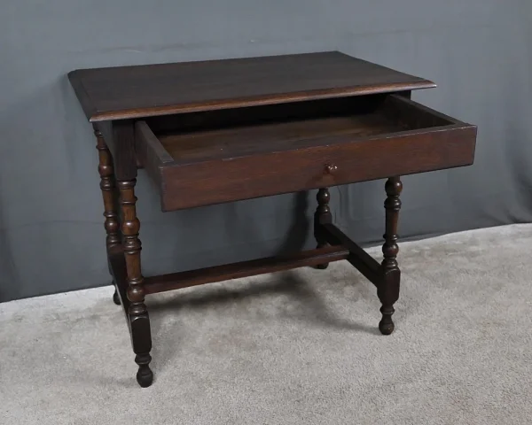 Small Oak Bureau Table, Louis XIV style – 2nd half of the 19th century