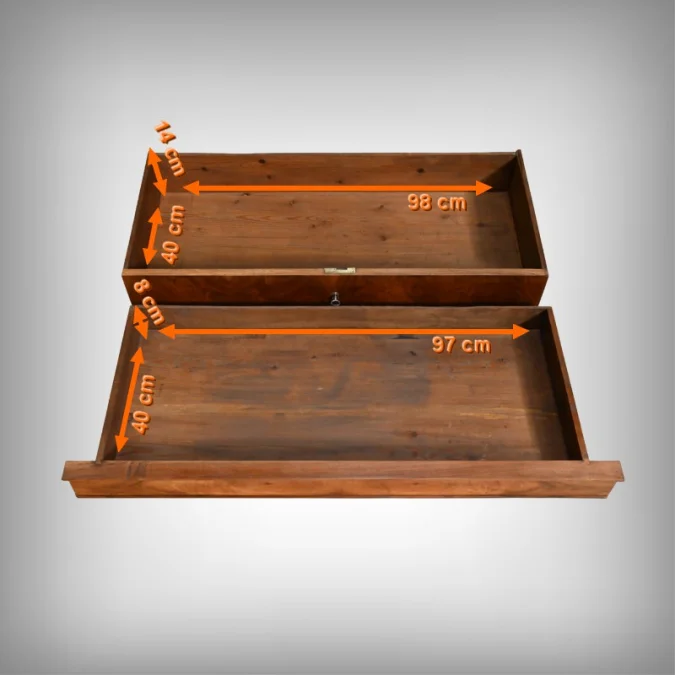 Commode en Ronce de Noyer, époque Restauration – 1ère Partie XIXe