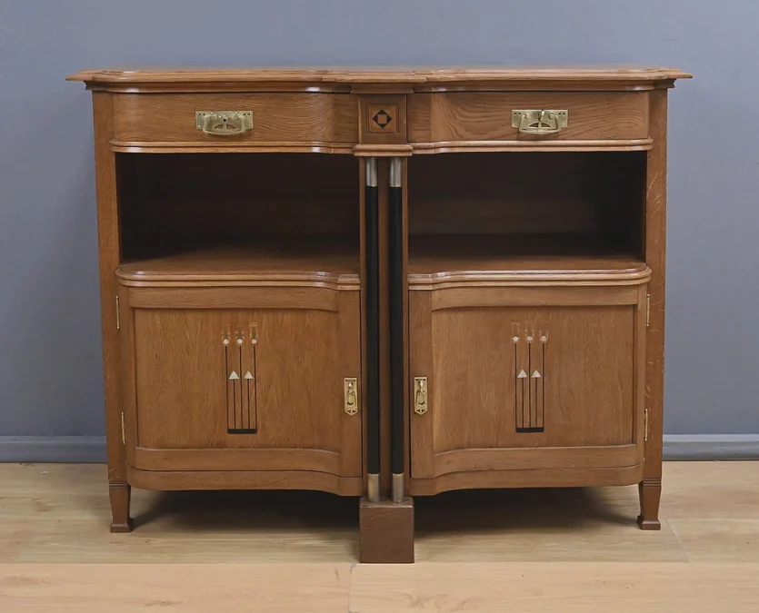Buffet Desserte en Chêne, style Gustave Serrurier-Bovy, Art Déco – 1930