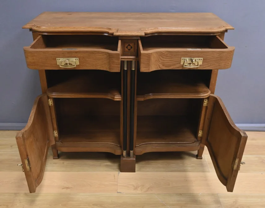 Buffet Desserte en Chêne, style Gustave Serrurier-Bovy, Art Déco – 1930
