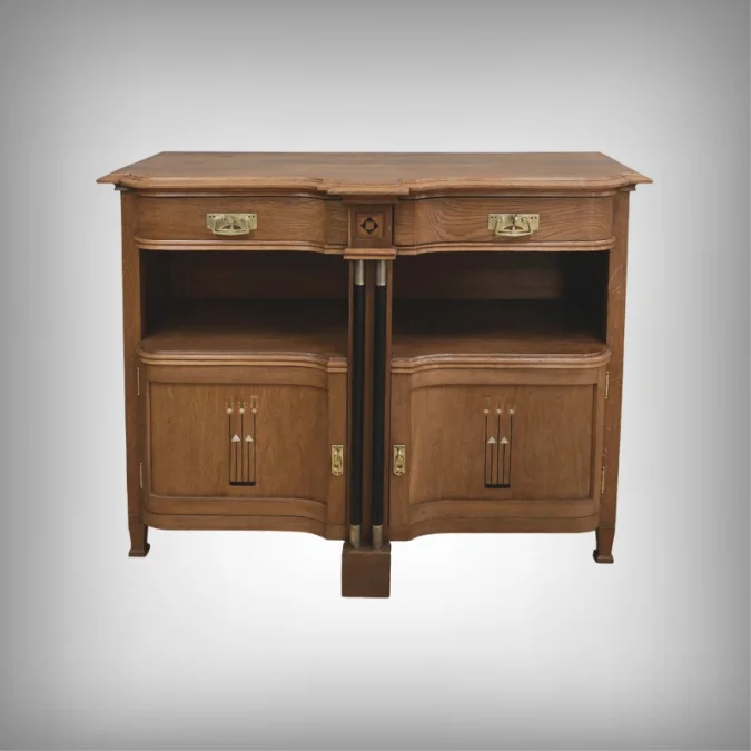 Buffet Desserte en Chêne, style Gustave Serrurier-Bovy, Art Déco – 1930