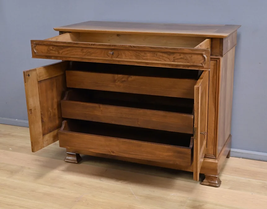 Buffet Commode en Noyer, style Louis-Philippe – 1900
