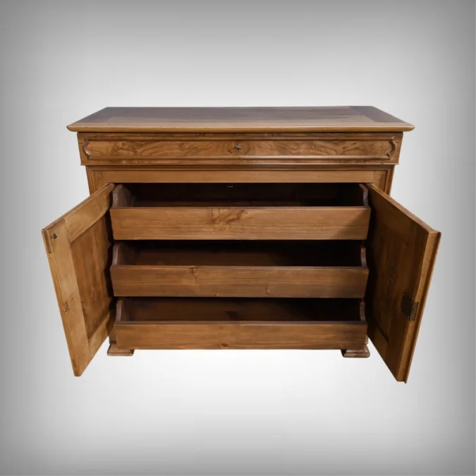 Buffet Commode en Noyer, style Louis-Philippe – 1900
