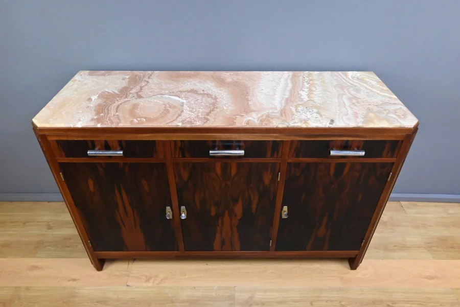 Enfilade en Acajou et Palissandre, Art Déco – 1940
