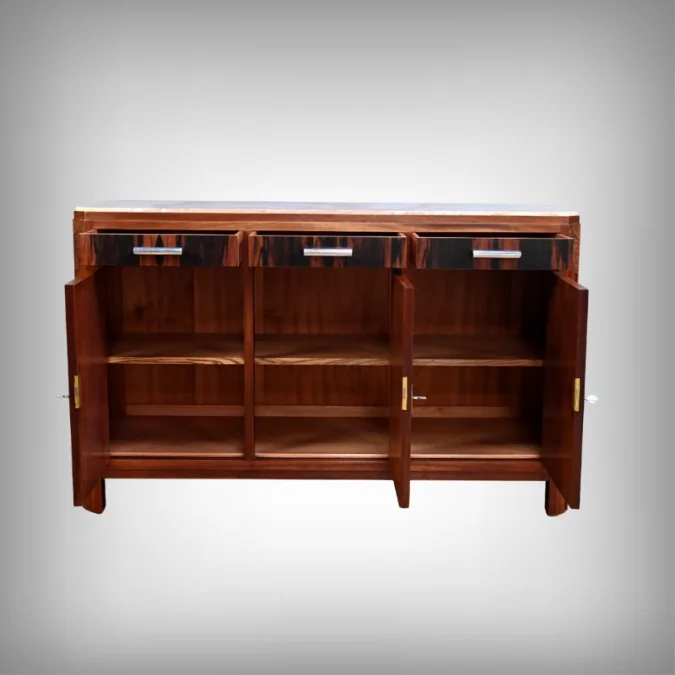 Enfilade en Acajou et Palissandre, Art Déco – 1940