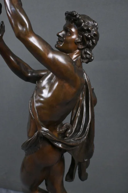 Important Bronze « Faune jouant avec un Chevreau » signé Gumery – 2ème partie XIXe