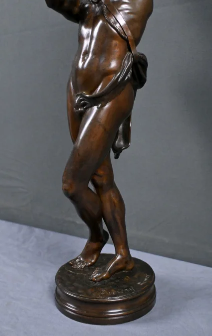 Important Bronze « Faune jouant avec un Chevreau » signé Gumery – 2ème partie XIXe