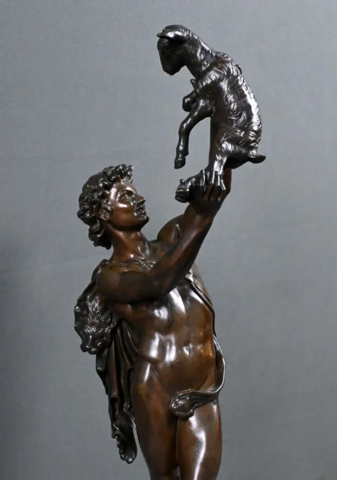 Important Bronze « Faune jouant avec un Chevreau » signé Gumery – 2ème partie XIXe