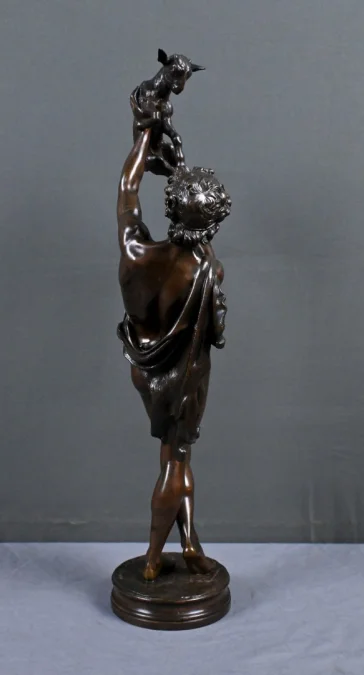 Important Bronze « Faune jouant avec un Chevreau » signé Gumery – 2ème partie XIXe
