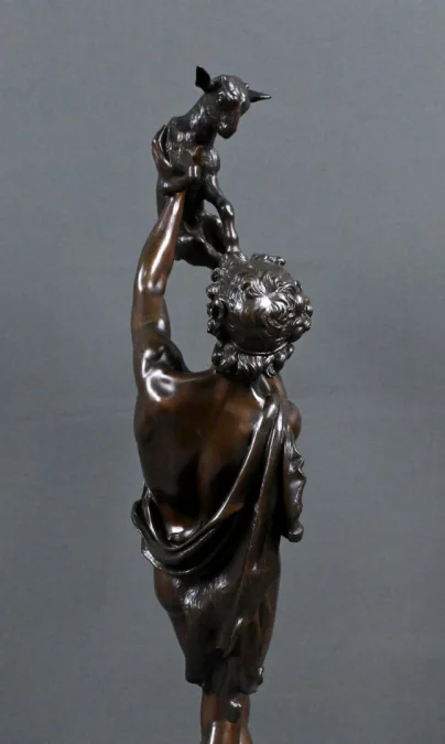 Important Bronze « Faune jouant avec un Chevreau » signé Gumery – 2ème partie XIXe