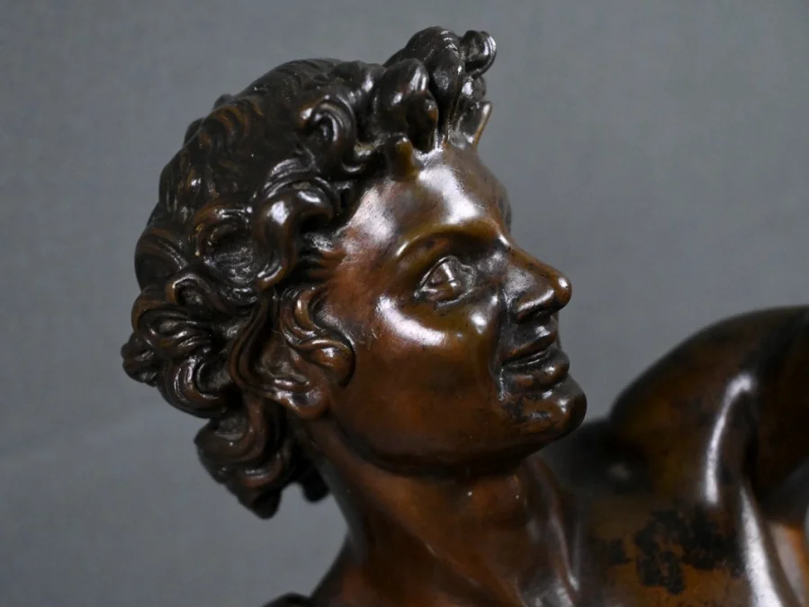 Important Bronze « Faune jouant avec un Chevreau » signé Gumery – 2ème partie XIXe