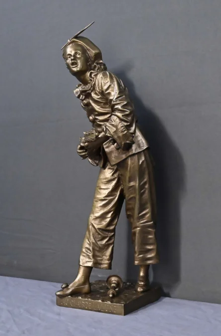 Bronze « Au Clair de la Lune » signé Bouret – Fin XIXe