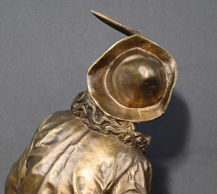 Bronze « Au Clair de la Lune » signé Bouret – Fin XIXe