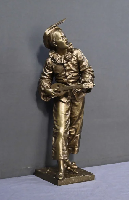 Bronze « Au Clair de la Lune » signé Bouret – Fin XIXe