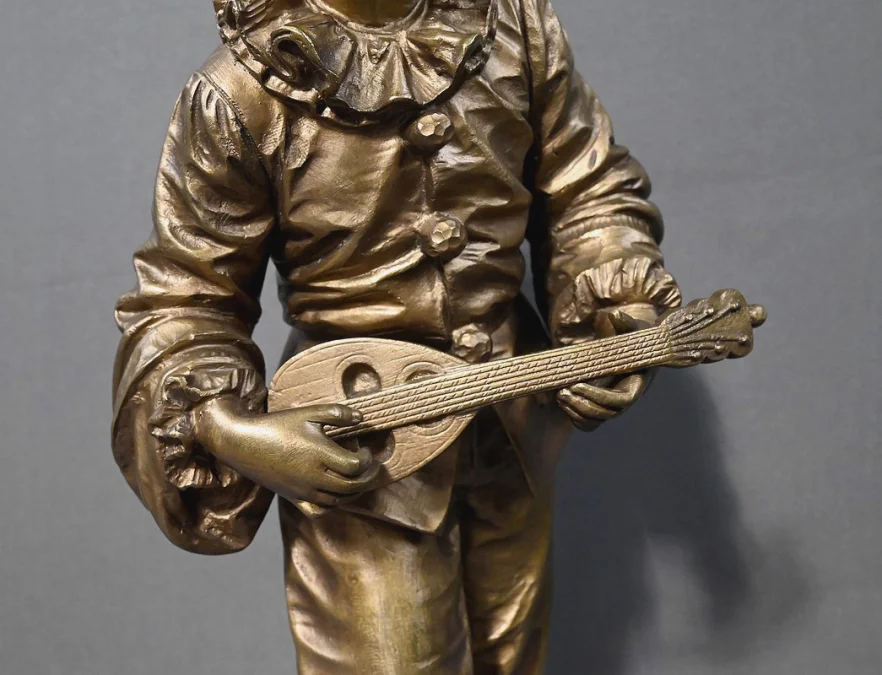 Bronze « Au Clair de la Lune » signé Bouret – Fin XIXe