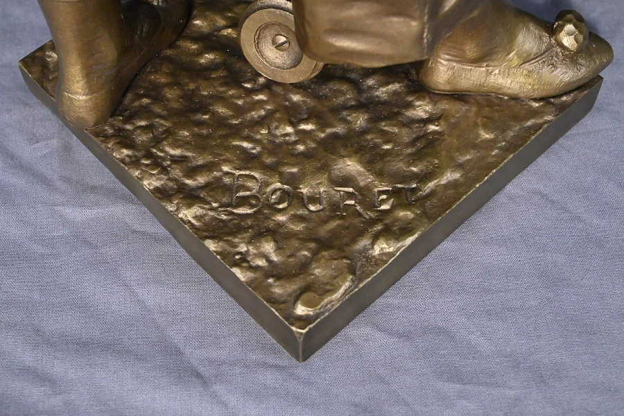 Bronze « Au Clair de la Lune » signé Bouret – Fin XIXe