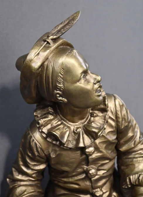 Bronze « Au Clair de la Lune » signé Bouret – Fin XIXe
