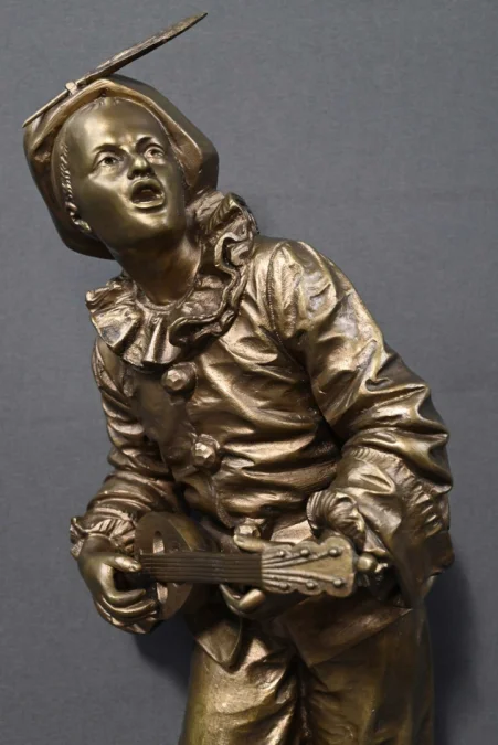 Bronze « Au Clair de la Lune » signé Bouret – Fin XIXe