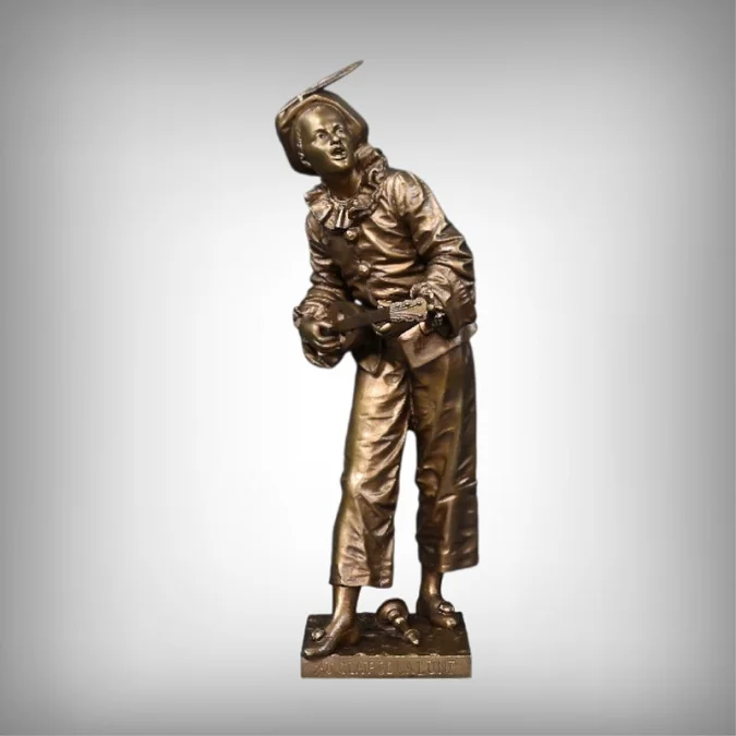 Bronze « Au Clair de la Lune » signé Bouret – Fin XIXe
