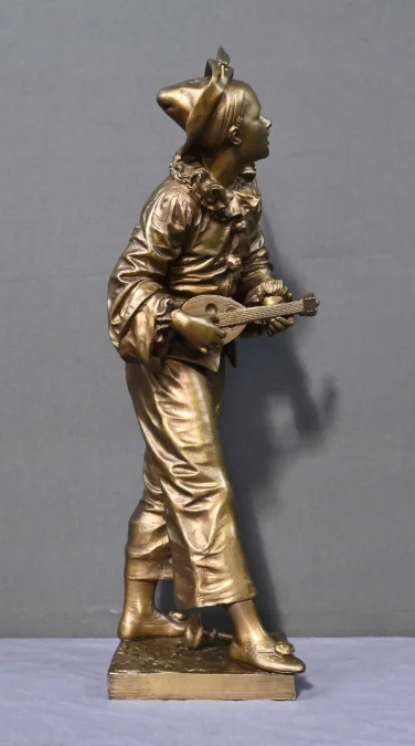 Bronze « Au Clair de la Lune » signé Bouret – Fin XIXe