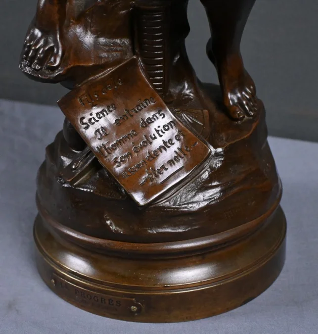 BRONZE SCULTURE サイン入り E. ピコー