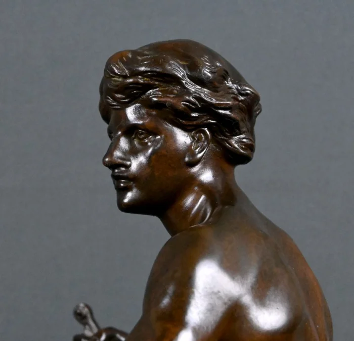 BRONZE SCULTURE サイン入り E. ピコー