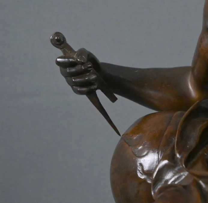 BRONZE SCULTURE サイン入り E. ピコー