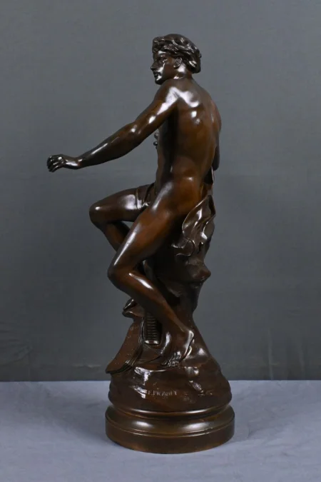 BRONZE SCULTURE サイン入り E. ピコー