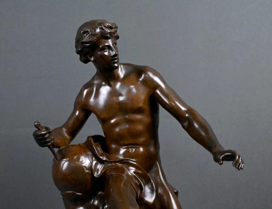 BRONZE SCULTURE サイン入り E. ピコー