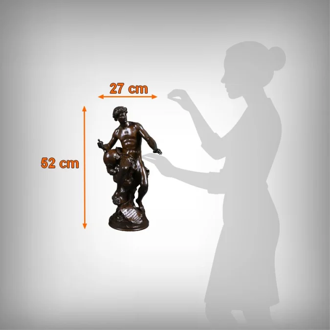 BRONZE SCULTURE サイン入り E. ピコー