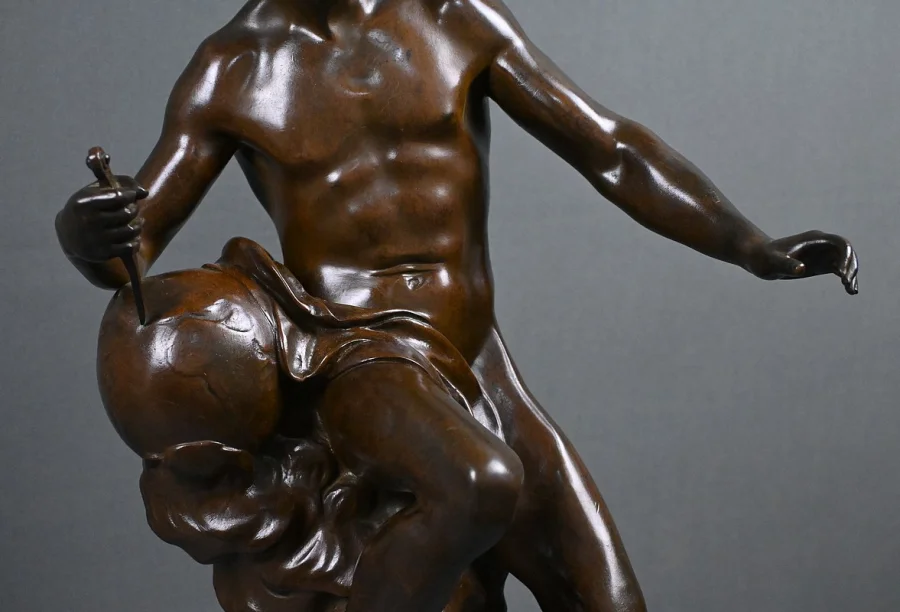 BRONZE SCULTURE サイン入り E. ピコー