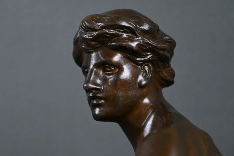 BRONZE SCULTURE サイン入り E. ピコー