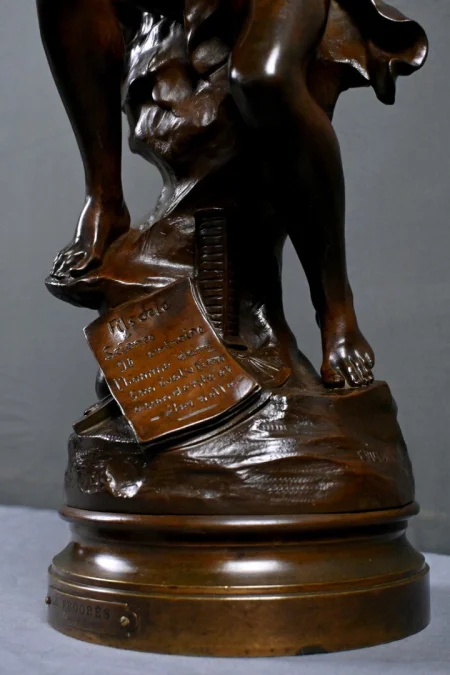 BRONZE SCULTURE サイン入り E. ピコー