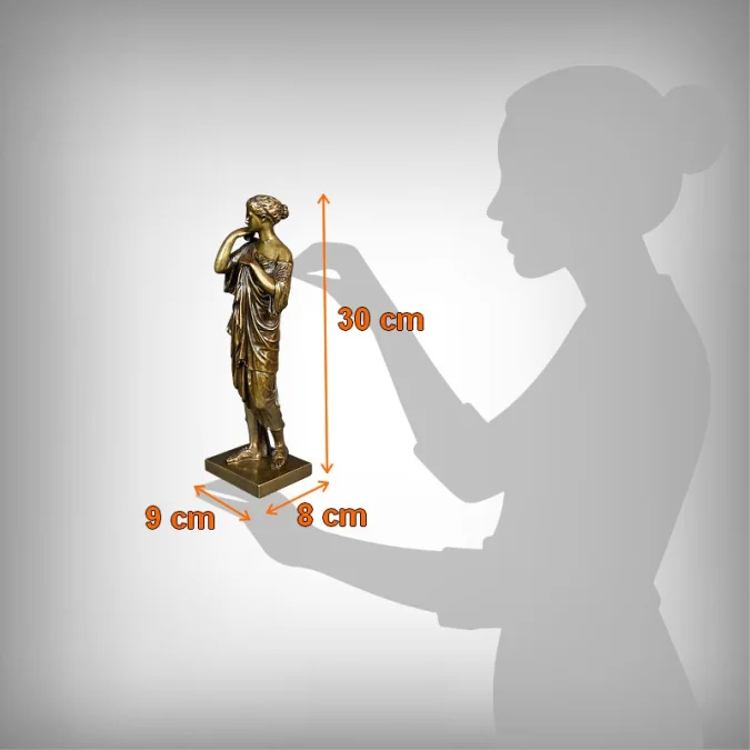 Bronze « Diane de Gabies », d’après Praxitèle, signé Raingo Frères – 2ème partie XIXe