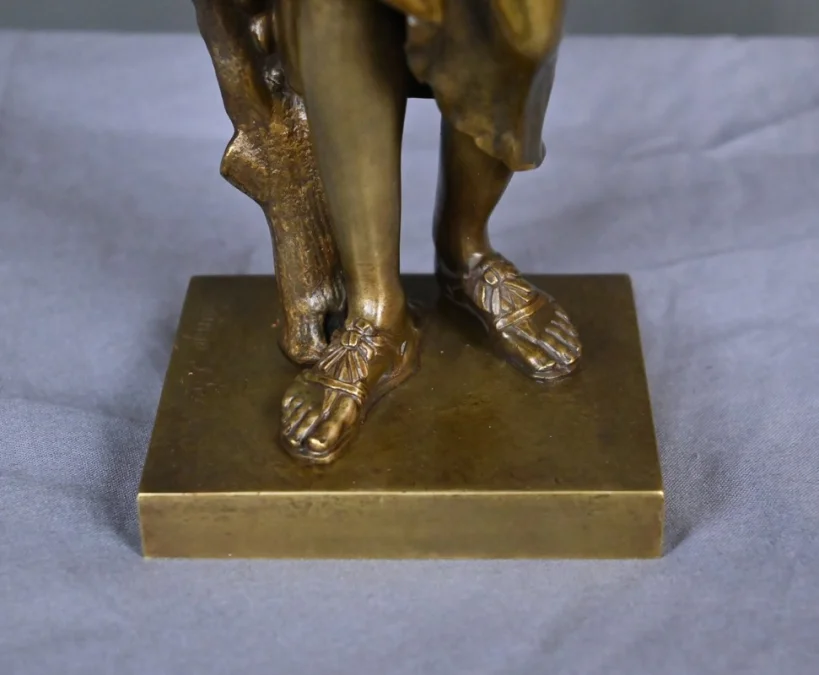 Bronze « Diane de Gabies », d’après Praxitèle, signé Raingo Frères – 2ème partie XIXe