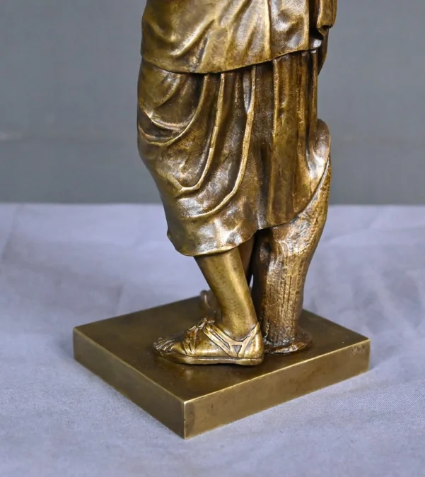 Bronze « Diane de Gabies », d’après Praxitèle, signé Raingo Frères – 2ème partie XIXe