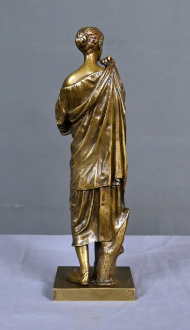 Bronze « Diane de Gabies », d’après Praxitèle, signé Raingo Frères – 2ème partie XIXe