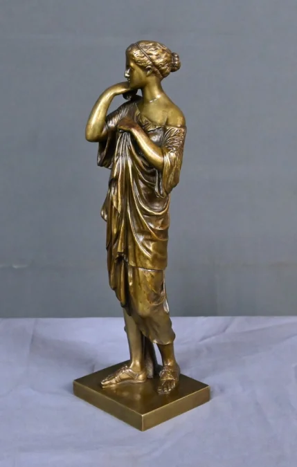 Bronze « Diane de Gabies », d’après Praxitèle, signé Raingo Frères – 2ème partie XIXe