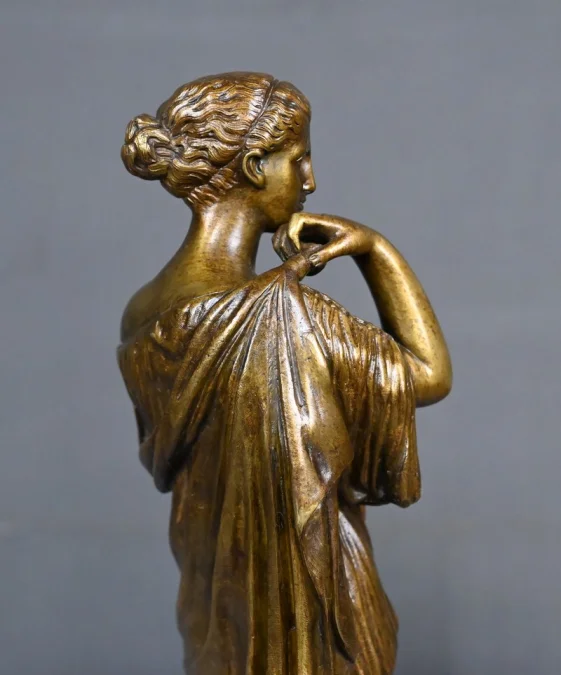 Bronze « Diane de Gabies », d’après Praxitèle, signé Raingo Frères – 2ème partie XIXe