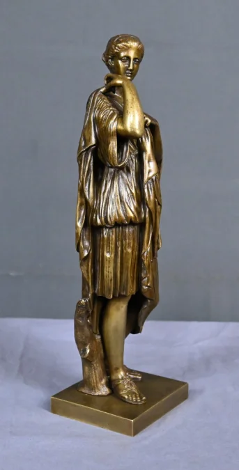 Bronze « Diane de Gabies », d’après Praxitèle, signé Raingo Frères – 2ème partie XIXe