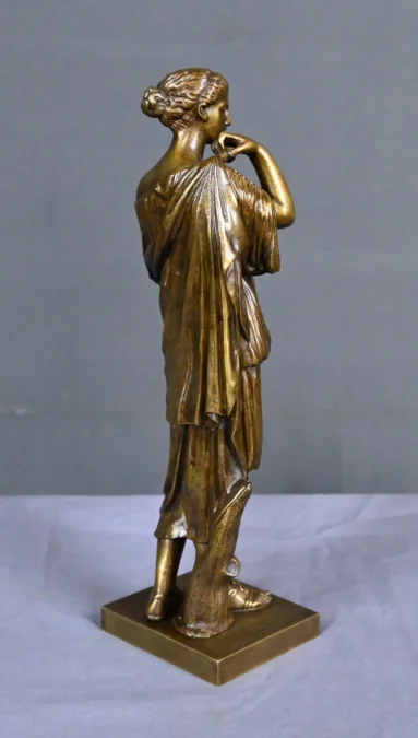 Bronze « Diane de Gabies », d’après Praxitèle, signé Raingo Frères – 2ème partie XIXe