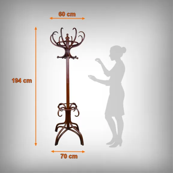 Garderobenständer im Thonet-Stil