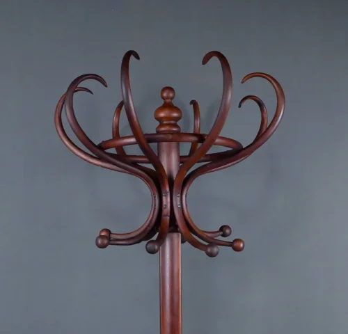 Grand Porte-manteau Perroquet en Hêtre Courbé, goût Thonet – Début XXe