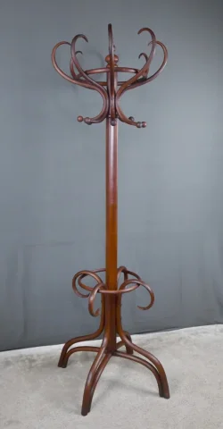 Grand Porte-manteau Perroquet en Hêtre Courbé, goût Thonet – Début XXe