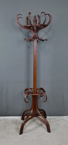 Grand Porte-manteau Perroquet en Hêtre Courbé, goût Thonet – Début XXe