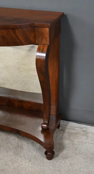 Console en Acajou, époque Restauration – 1re partie XIXe